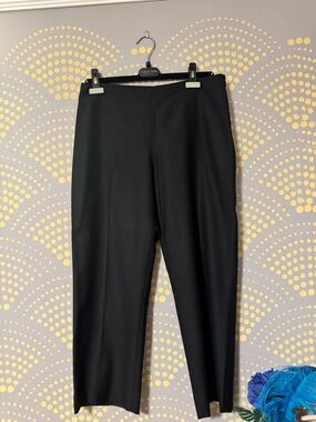 Calvin Klein Collection Y2K Minimalist Black Slim Straight Pants